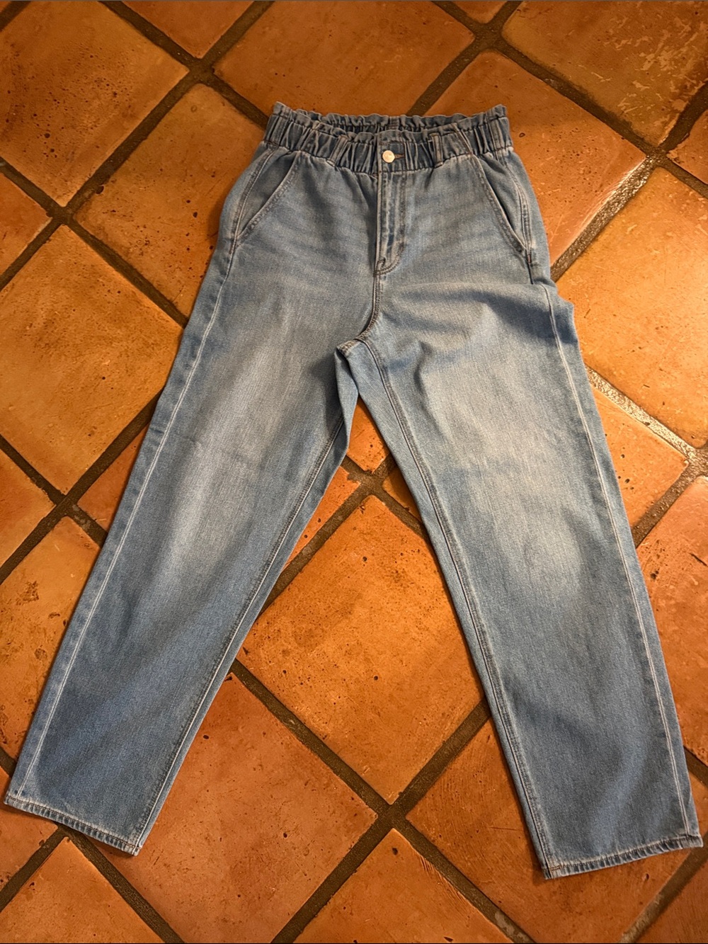 American Eagle Outfitters Light Blue Wide Leg Jeans